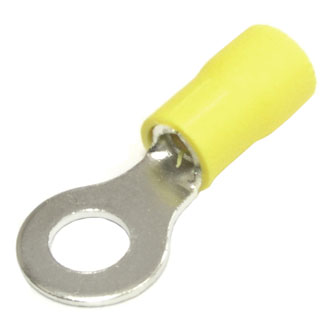 Клеммы тип *O* изолированные RV5.5-6 yellow RUICHI