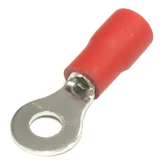 Клеммы тип *O* изолированные RVL1.25-3.7 red RUICHI