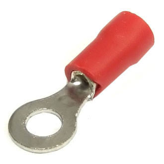 Клеммы тип *O* изолированные RVL1.25-4 red RUICHI