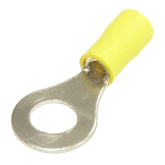 Клеммы тип *O* изолированные RVS5.5-8 yellow RUICHI