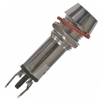 Светодиоды в корпусе L-615-R  220v  (8mm) RUICHI