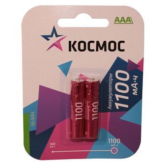 Аккумуляторные батареи Космос R03 1100mAh Ni-MH 