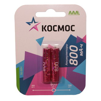 Аккумуляторные батареи Космос R03 NI-MH 800 мАч 