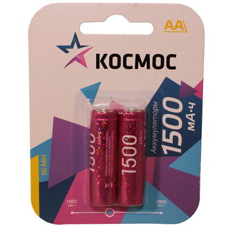 Аккумуляторные батареи Космос R6 NI-MH (1500mah) КОСМОС