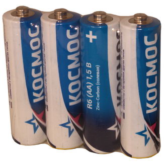 Батарейки Космос солевая R6 КОСМОС