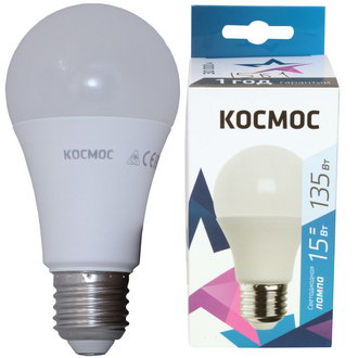 Лампы светодиодные Космос LkecLED15wA60E2745 КОСМОС