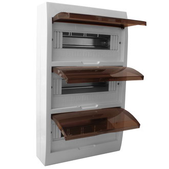 Распределительные щиты и боксы ЩРН-П-36 навесной, прозрачный, IP40 RUICHI Распределительные щиты и боксы ЩРН-П-36 навесной, прозрачный, IP40 RUICHI