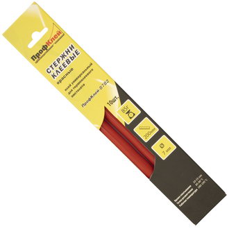 Клеевые стержни ПрофКлей красный 7х200мм (10шт) ПрофКлей