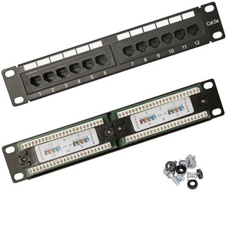 Патч-панели RH-PP1U12U5E RUICHI Патч-панели RH-PP1U12U5E RUICHI