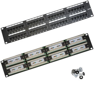 Патч-панели RH-PP2U48U5E RUICHI Патч-панели RH-PP2U48U5E RUICHI