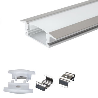 Профиль для светодиодной ленты врезной алюминиевый 508-1, 1м RUICHI Профиль для светодиодной ленты врезной алюминиевый 508-1, 1м RUICHI