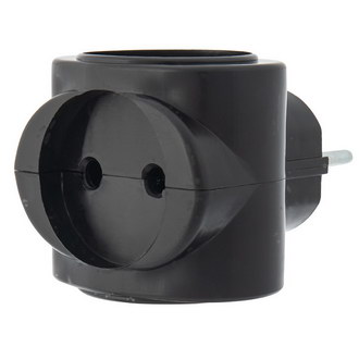 Розетки электрические 11-1064-1 Тройник электр.биметалл REXANT