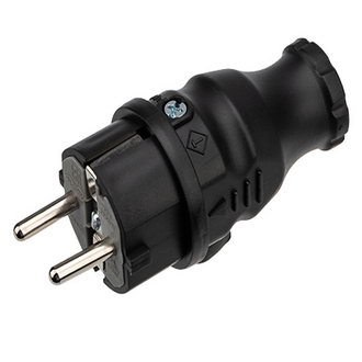 Вилки электрические 111-001 Вилка прямая влагоз.с/з 16А REXANT