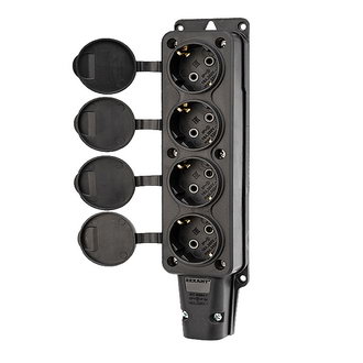 Розетки электрические 111-114 Розетка штепсельная четырех REXANT