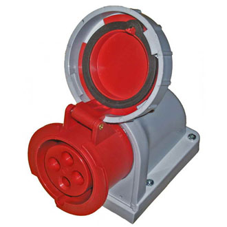 Силовые разъемы 1241 (3P+E 32A 380-415V~) RUICHI Силовые разъемы 1241 (3P+E 32A 380-415V~) RUICHI