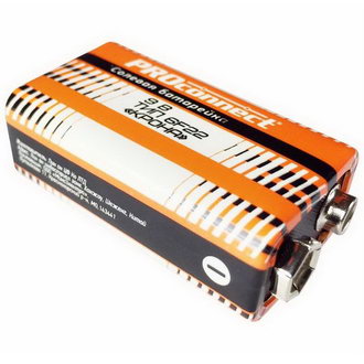 Батарейки 30-0030 Солевая батарейка 9V 6F22 PROCONNECT Батарейки 30-0030 Солевая батарейка 9V 6F22 PROCONNECT