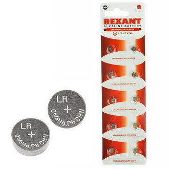 Батарейки 30-1041 Батарейка LR50 AG0 LR521 G0 REXANT