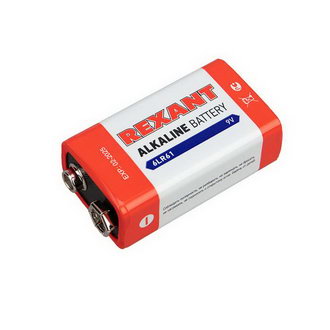 Батарейки 30-1061 Алкалиновая батарейка 6LR61 REXANT