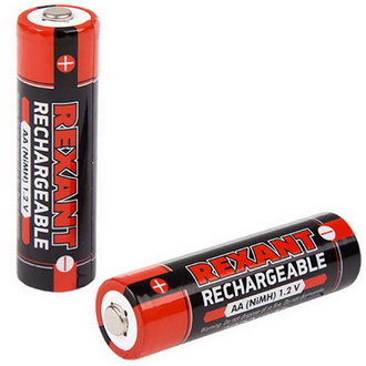 Аккумуляторные батареи 30-1428 Аккумулятор AA пальчиковый REXANT