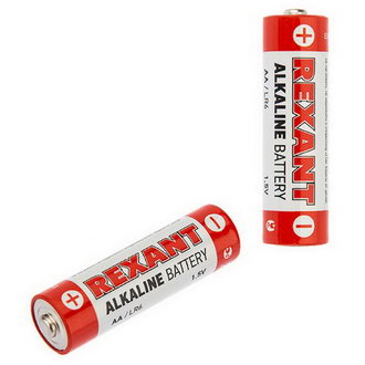 Батарейки 30-1027 Алкалиновая батарейкаAA/LR6 REXANT
