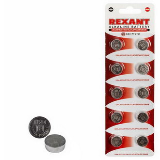 Батарейки 30-1028 Батарейка LR44 AG13 LR1154 REXANT