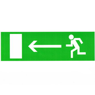 Информационные знаки Направление к выходу налево 100 ЗИП
