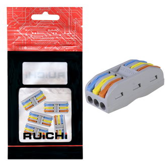Клеммники аналог WAGO LC-203 Color (5шт./уп.) RUICHI