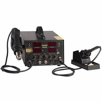 Паяльные станции 12-0729 3в1 паяльн.термоф.100-480°С REXANT