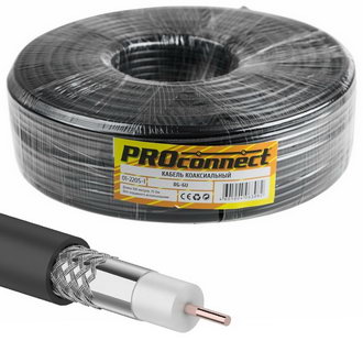Коаксиальный кабель 01-2205-1 RG-6U 48% 100м(ч) PROCONNECT