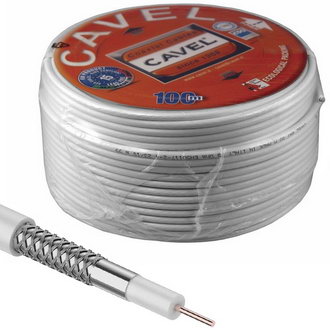 Коаксиальный кабель 01-2402 SAT 50 M 64% 100м(б) Cavel
