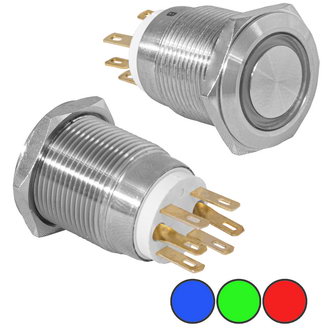 Кнопки антивандальные LAS1-GQ-11E/R on-(on) RUICHI