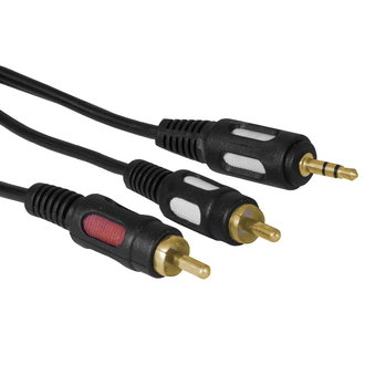 Аудио / видео шнуры Stereo 3,5 mm - 2 RCA G 1.5m RUICHI Аудио / видео шнуры Stereo 3,5 mm - 2 RCA G 1.5m RUICHI