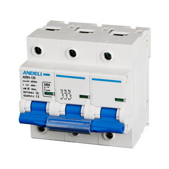 Автоматические выключатели ADB3-125 3P 63A х-ка C ANDELI