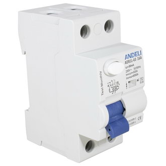 Автоматические выключатели ADB1L-63 2P 16A 30mA тип AC 6kA ANDELI