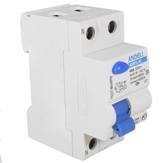 Автоматические выключатели ADB1L-63 2P 40A 300mA тип AC 6kA ANDELI