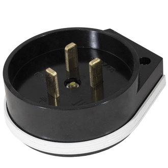 Вилки электрические ВШ 2P+PE 250В черная RUICHI Вилки электрические ВШ 2P+PE 250В черная RUICHI