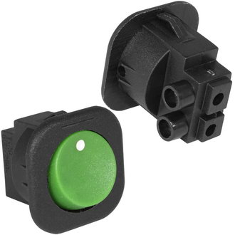 Клавишные переключатели RS-101-7C on-off зеленый RUICHI