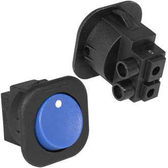 Клавишные переключатели RS-101-7C on-off синий RUICHI