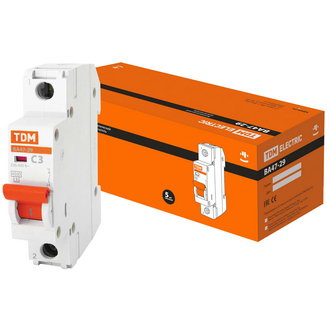 Автоматические выключатели ВА47-29 1Р 3А 4.5кА х-ка С TDM