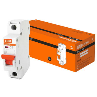 Автоматические выключатели ВА47-29 1Р 4А 4.5кА х-ка С TDM