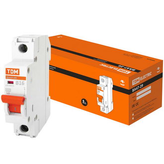 Автоматические выключатели ВА47-29 1Р 16А 4.5кА х-ка В TDM