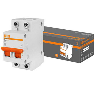 Автоматические выключатели ВА47-63 2Р 40А 4.5кА х-ка С TDM