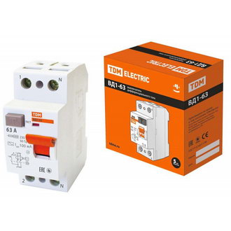 Автоматические выключатели ВД1-63 2Р 63А 100мА TDM