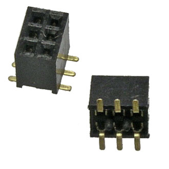 Штыри и гнезда для плат 1.27мм PBD1.27-06S 