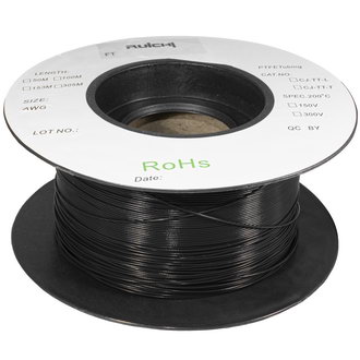 Фторопластовые трубки FT 0.38x0.15x305 black RUICHI Фторопластовые трубки FT 0.38x0.15x305 black RUICHI