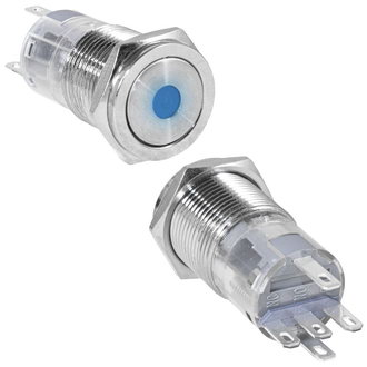 Кнопки антивандальные LAS2GQPF-11D/B/N on-(on) RUICHI Кнопки антивандальные LAS2GQPF-11D/B/N on-(on) RUICHI