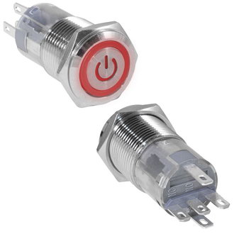 Кнопки антивандальные LAS2GQF-11ET/R/N on-(on) RUICHI Кнопки антивандальные LAS2GQF-11ET/R/N on-(on) RUICHI