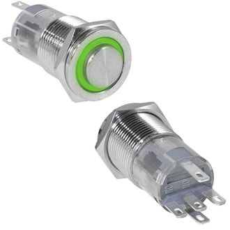 Кнопки антивандальные LAS2GQPH-11E/G/N on-(on) RUICHI Кнопки антивандальные LAS2GQPH-11E/G/N on-(on) RUICHI