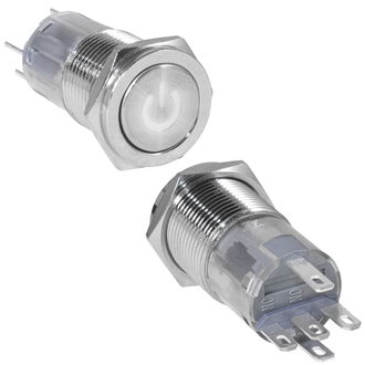 Кнопки антивандальные LAS2GQPF-11DT/W/N on-(on) RUICHI