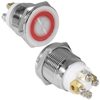 Кнопки антивандальные GQ19PF-10E/R/N off-(on) RUICHI Кнопки антивандальные GQ19PF-10E/R/N off-(on) RUICHI